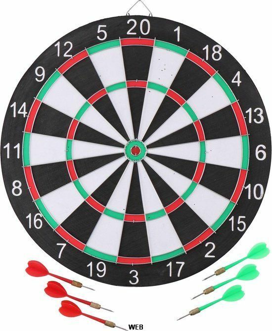 Master Freccette Dartboard 6 freccette tabellone segnapunti in cartone e pennare