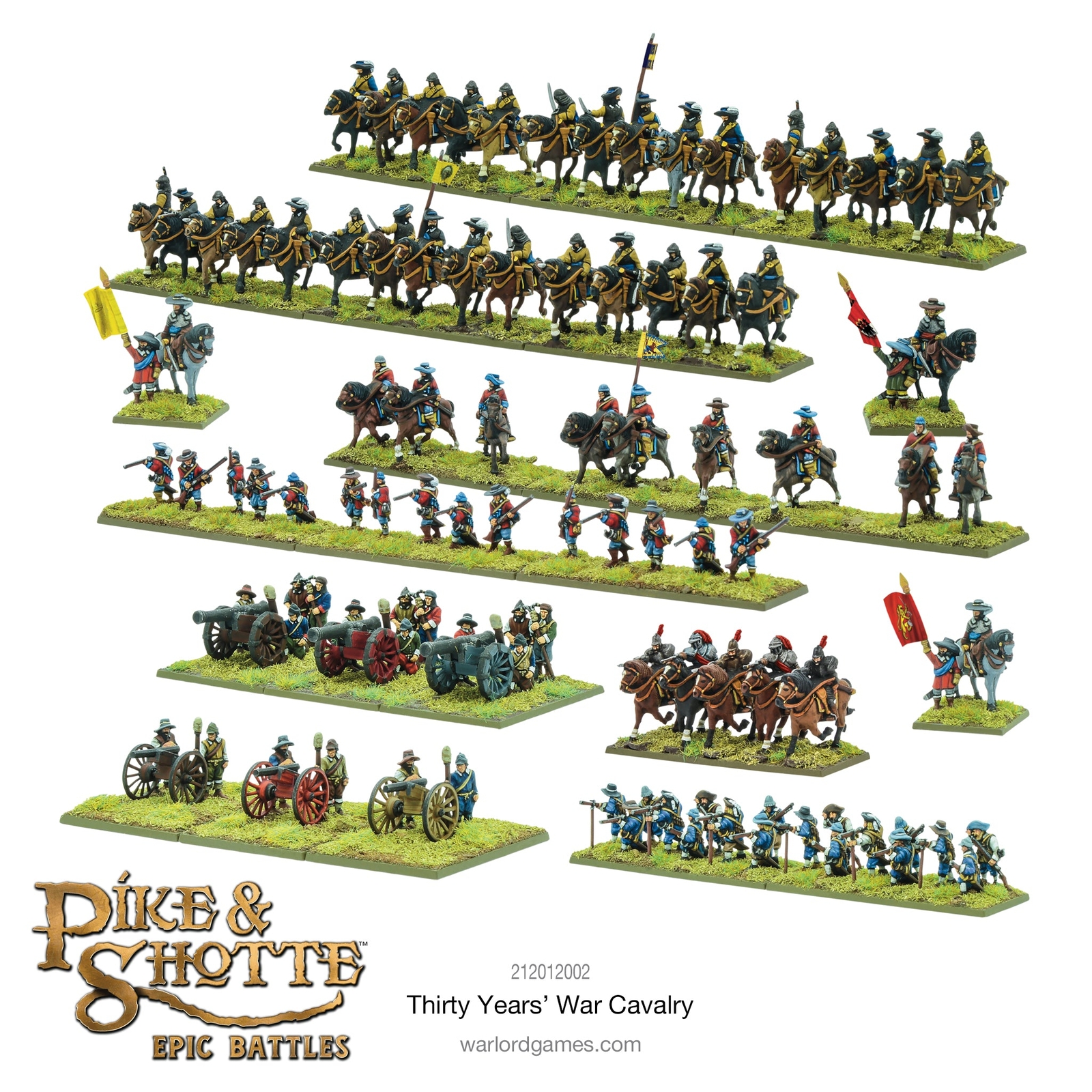 Thirty Year's War Cavalry - Plastic Miniatures for Pike & Shotte Epic Battles Hi