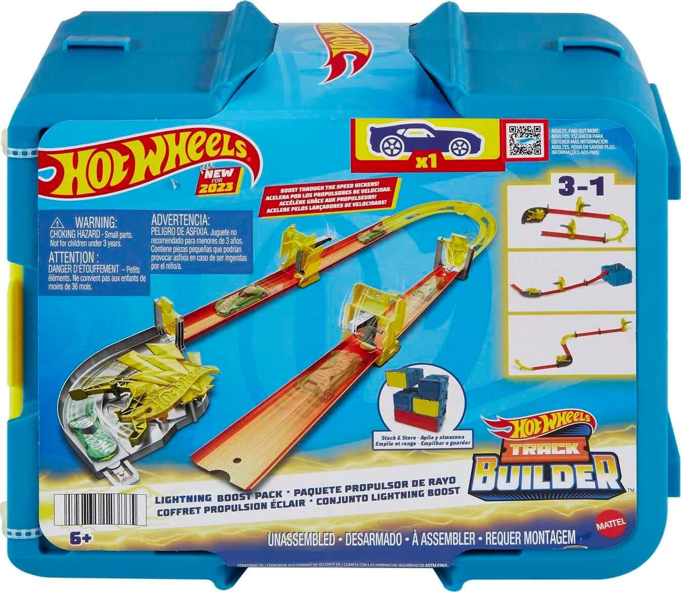 Nuovo Hot Wheels Pista Costruttore Fulmine Impulso Confezione Scatola Giochi
