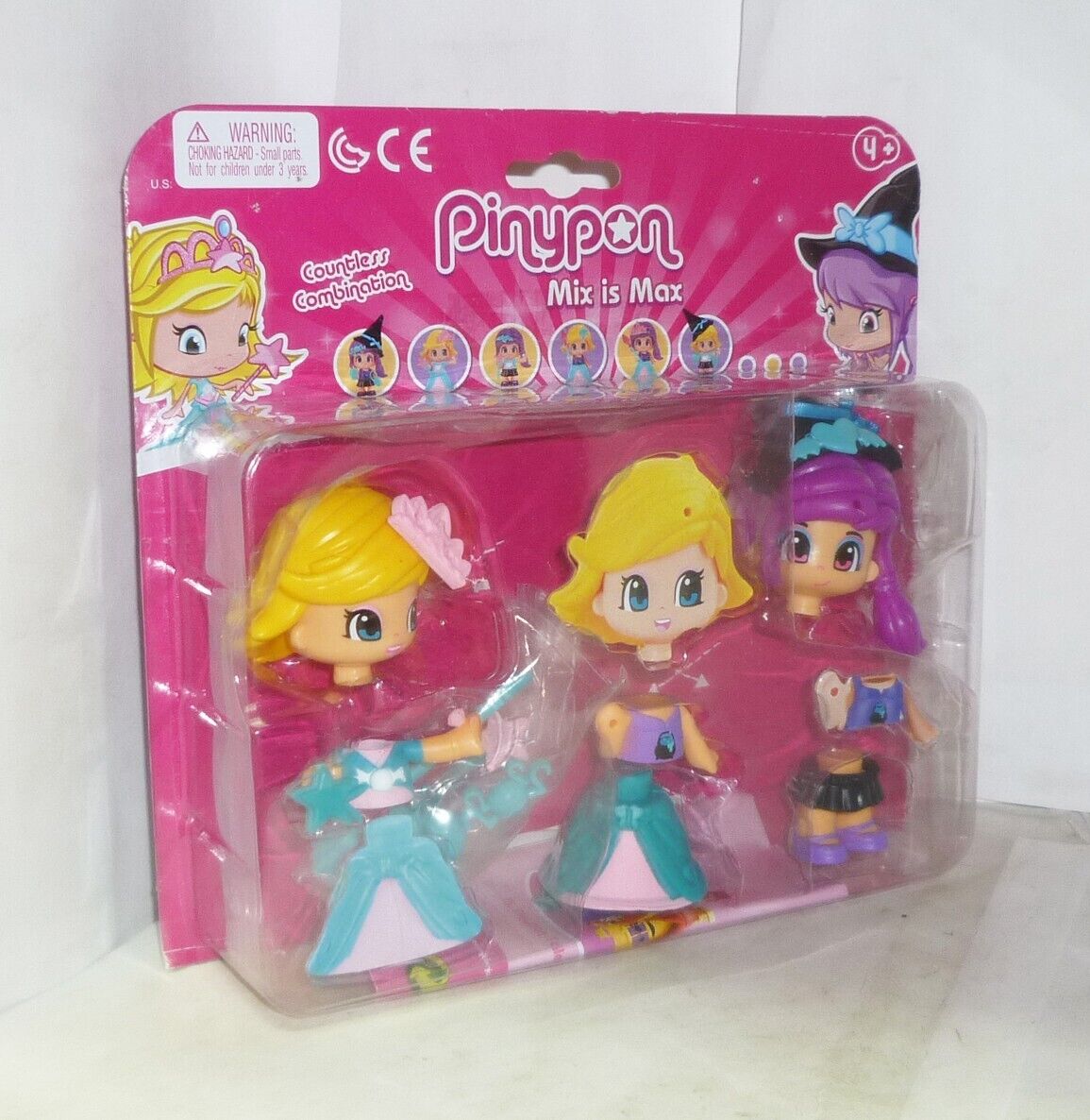PINYPON - MIS IS MAX - INFINITE COMBINAZIONI - FAMOSA - 3 FIGURE NUOVO