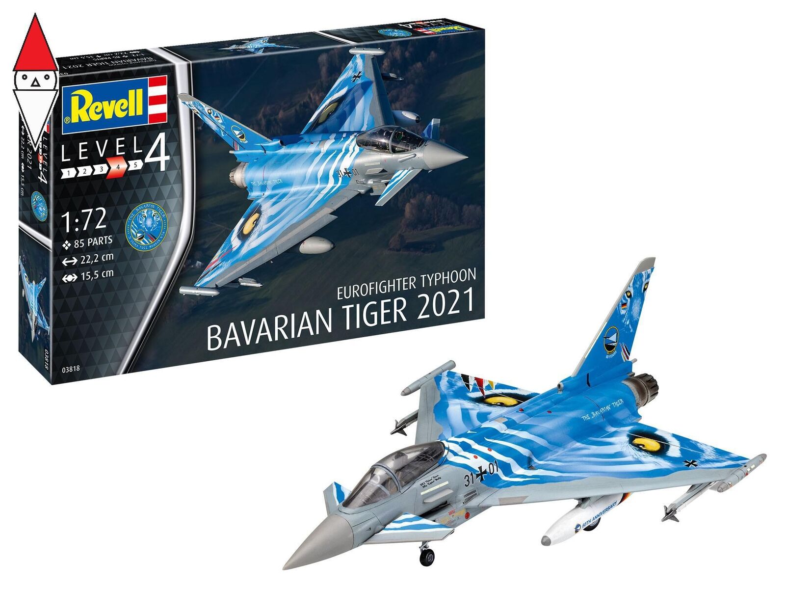 REVELL 1/72 EUROFIGHTER TYPHOON BAVARIAN TIGER 2021