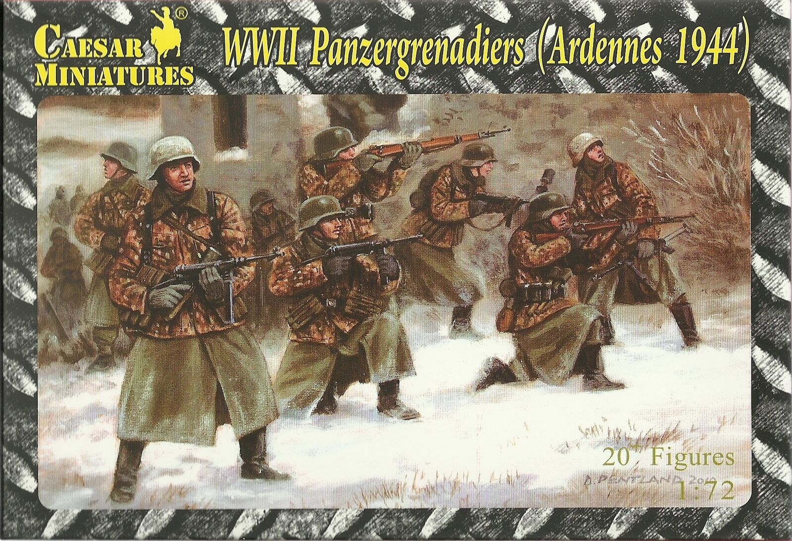 Caesar Miniatures 1/72 WW2 Tedesco Panzergrenadiers (Ardenne 44)