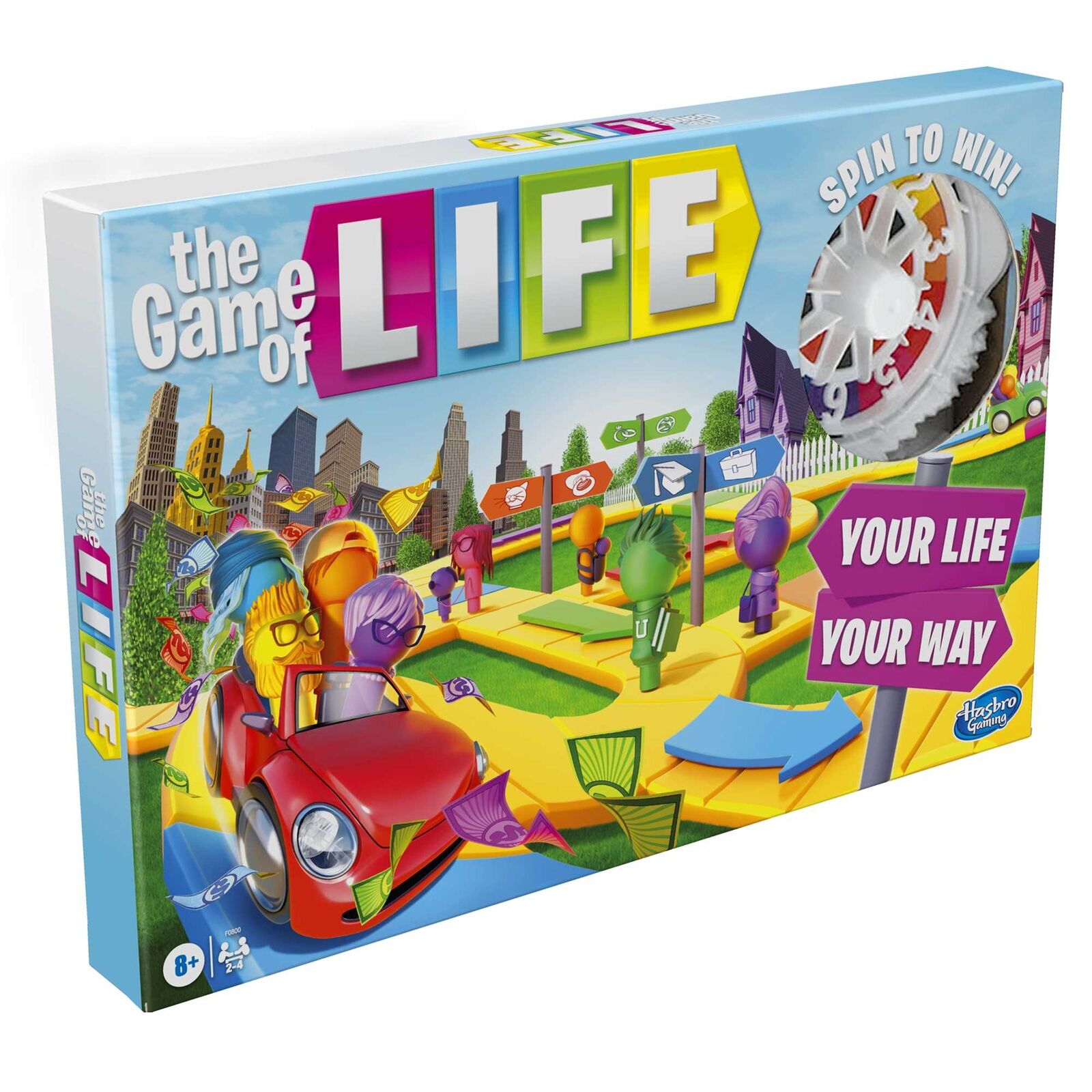 Hasbro Gaming The Game of Life Game, Family Board Game for 2 to 4 Players, for K