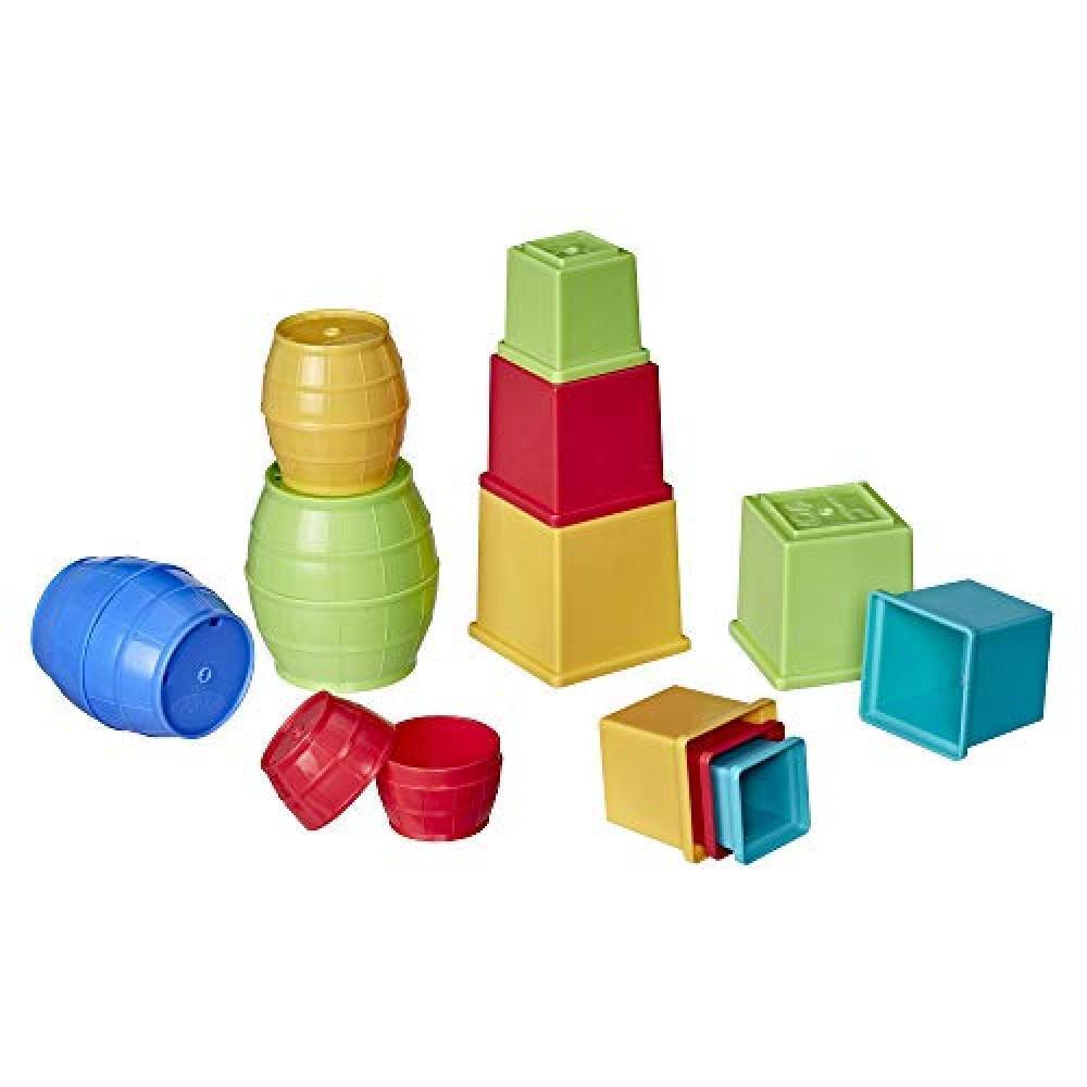 Hasbro Playskool - Stack And Nest Barrels And Blocks (Giocattolo di assemblaggio