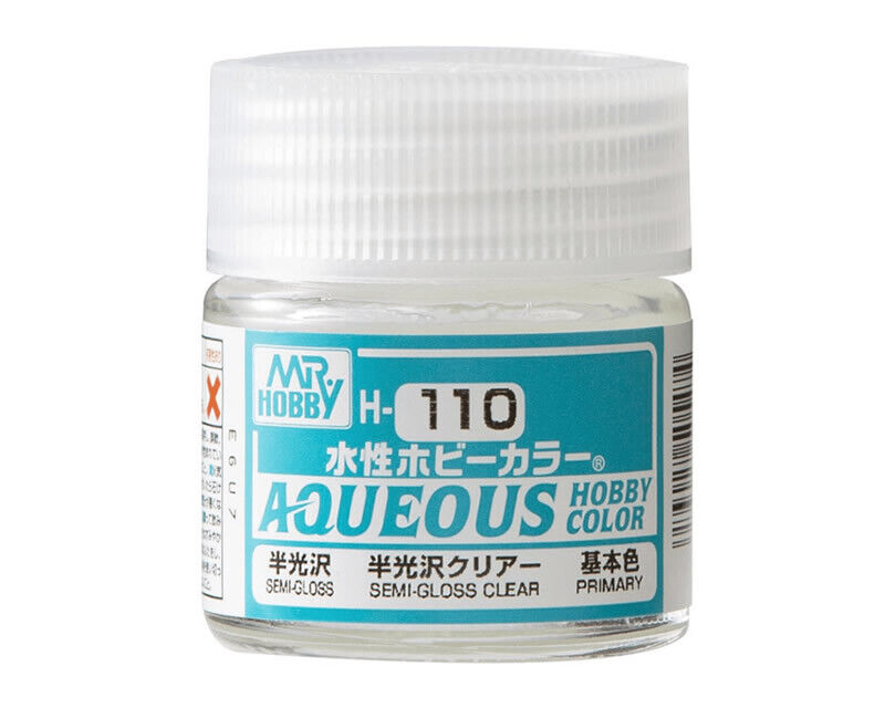 Mr.Hobby/Gunze H110 Aqueous Semi-Gloss Clear (10 ml) modellismo