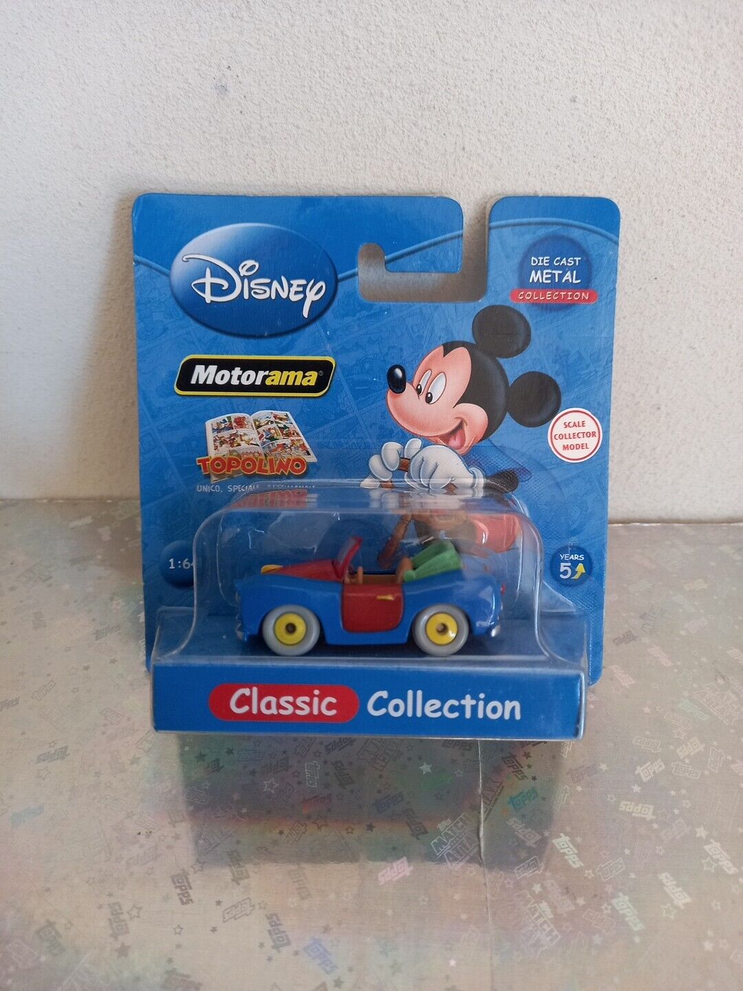 DEMINI AUTO DISNEY CLASSIC COLLECTION MOTORAMA DIE METAL CAST 1:64 TOPOLINO