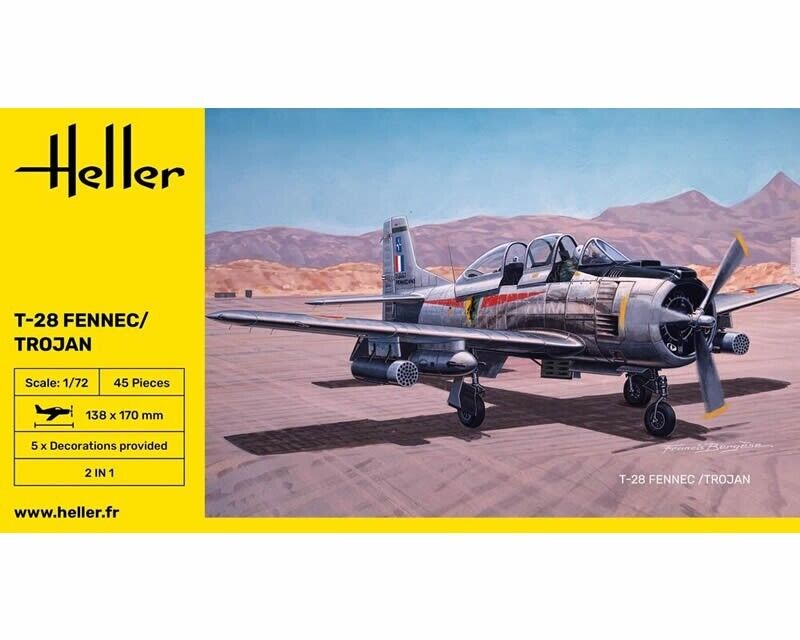 Heller North American T-28 Fennec/Trojan 1:72 80279 modellismo