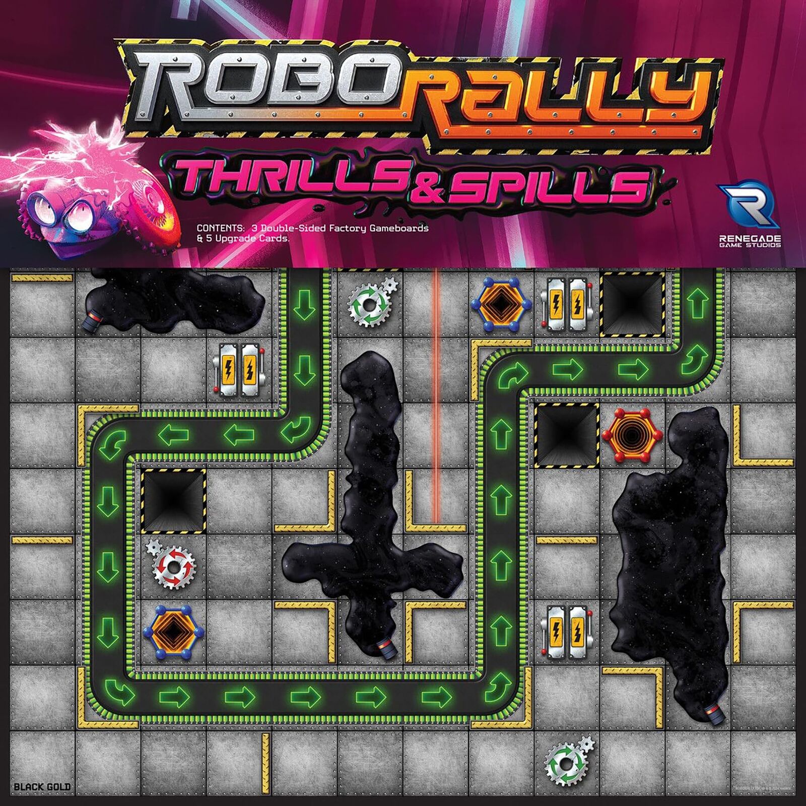Renegade Game Studios   Robo Rally Thrills & Spills   Board Game Expansion   Age