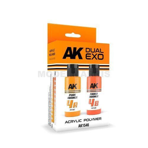 AK AK-1546 PURE ORANGE & FADED ORANGE DUAL EXO Set