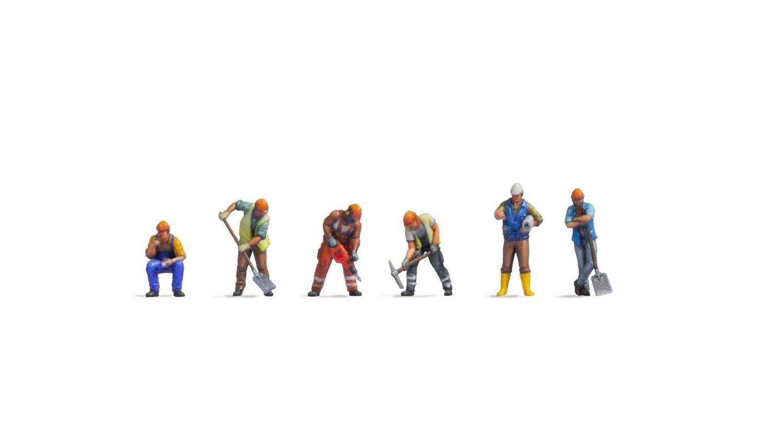 Costruzione Lavoratori (6) Set Personaggi N Gauge Noch 35050