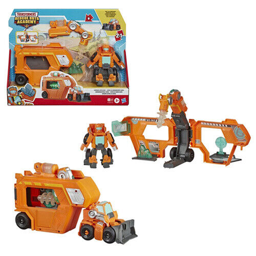 TRANSFORMERS RESCUE BOTS ACADEMY CON VEICOLO ARANCIO