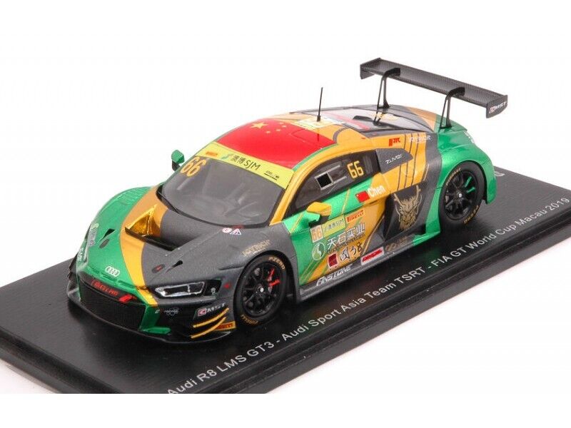 SPARK MODEL 1/43 AUDI R8 LMS GT3 N.66 AUDI SPORT ASIA TEAM TSRT MACAU 2019 MODEL