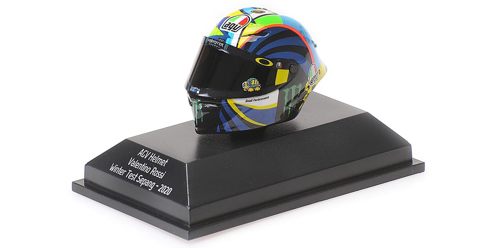 1:8 MINICHAMPS Agv Casco Helmet Winter Test Sepang 2020 Valentino Rossi 39920006
