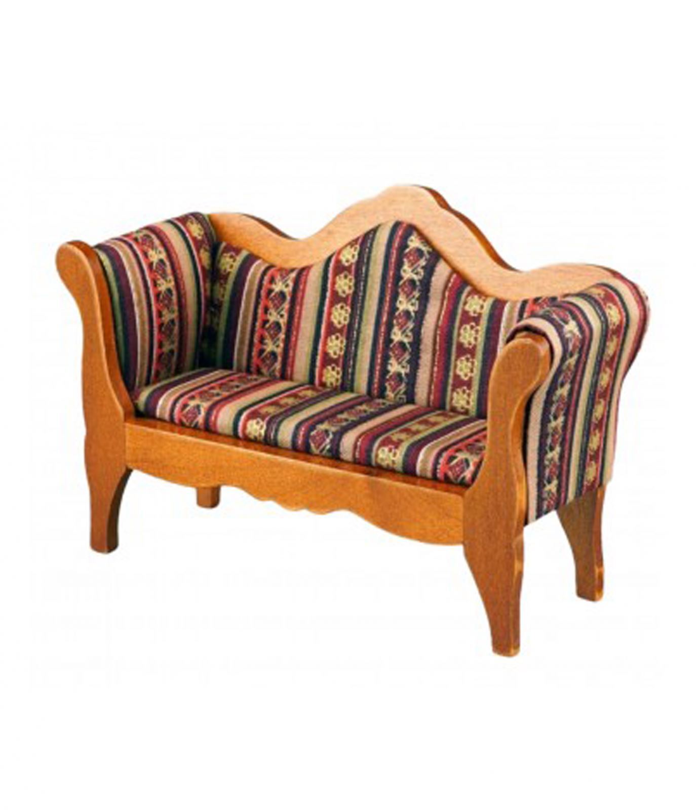 Bambole Casa Legno Biedermeier Divano Miniatura Reutter Mobili Soggiorno 1:12