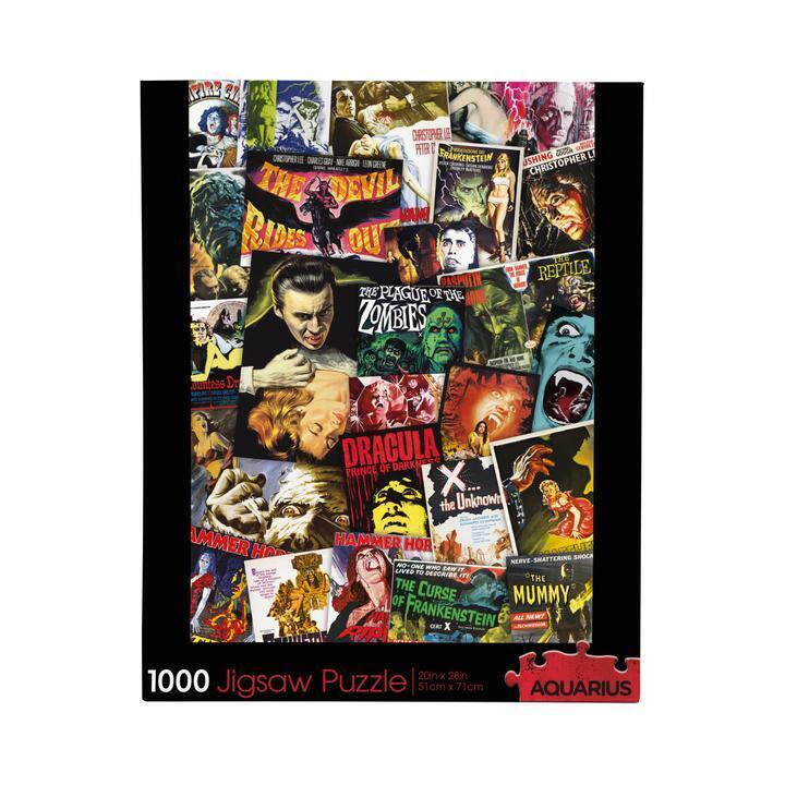 Hammer Horror Movies Locandina Film Puzzle 1000 pcs AQUARIUS