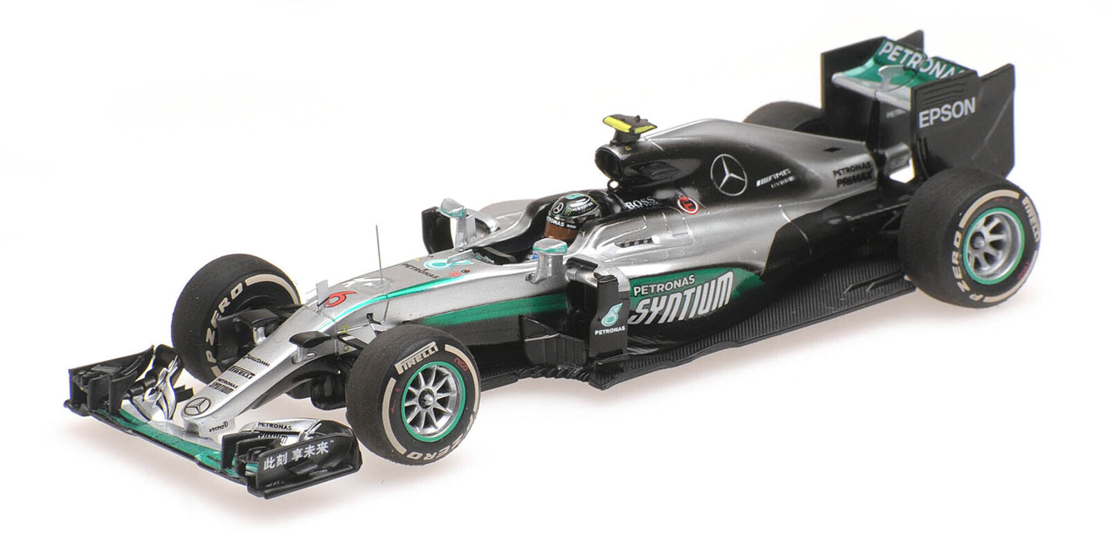 Minichamps 1/43 MERCEDES AMG W07 HYBRID NICO ROSBERG WIN CHINA CHAMPION F1 2016
