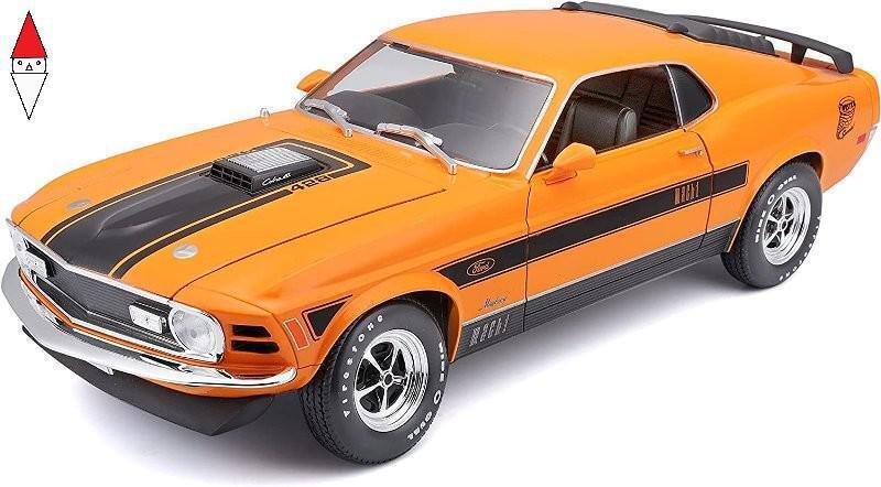 MODELLINO MAISTO 1/18 1970 FORD MUSTANG MACH 1 ORANGE