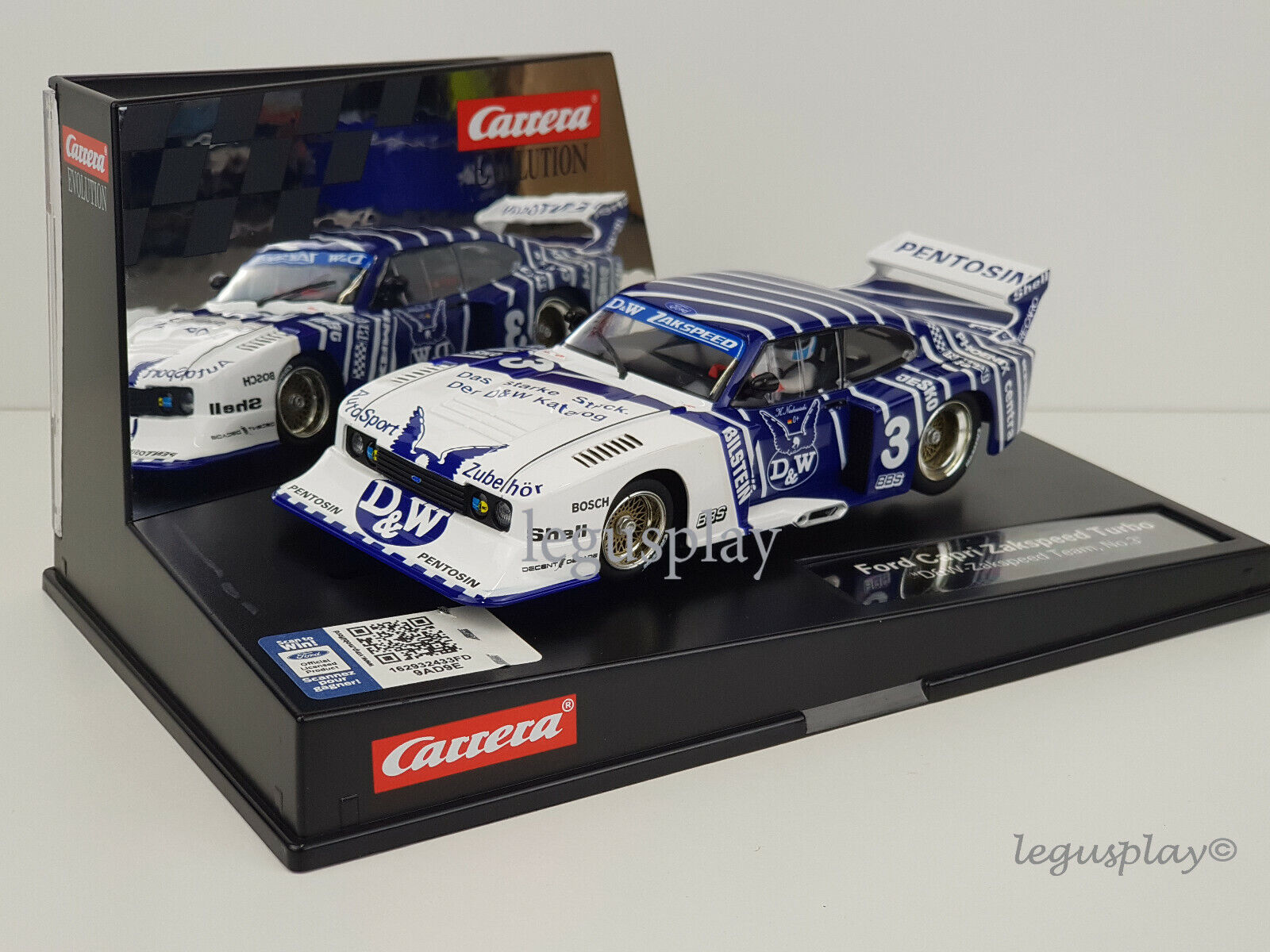 Slot car carrera 27605 Ford Capri Zakspeed Turbo #3