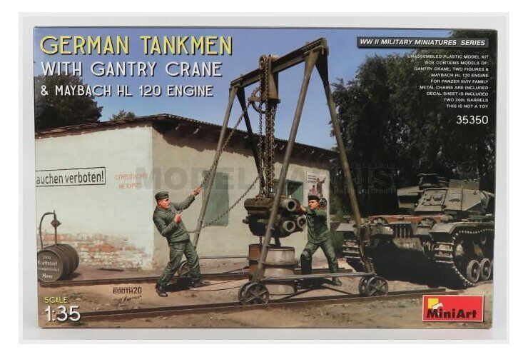 MINIART 35350 FIGURES - SOLDATI - SOLDIERS MILITARY GERMAN TANKMEN WITH GANTRY C