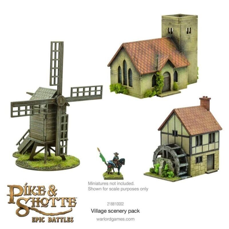 VILLAGE scenery pack PIKE & SHOTTE epic battles WARLORD GAMES sarissa precision