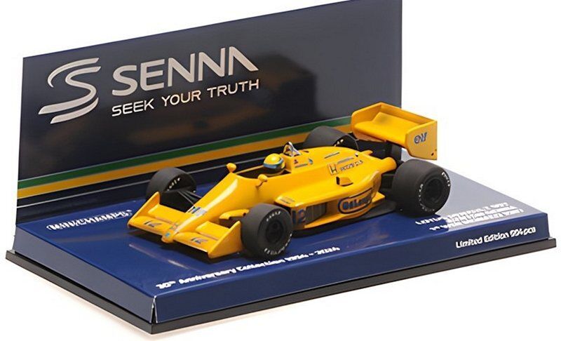 Lotus 99T Honda Winner GP Monaco 1987 Ayrton Senna Dir 1:43 MINICHAMPS 540873392