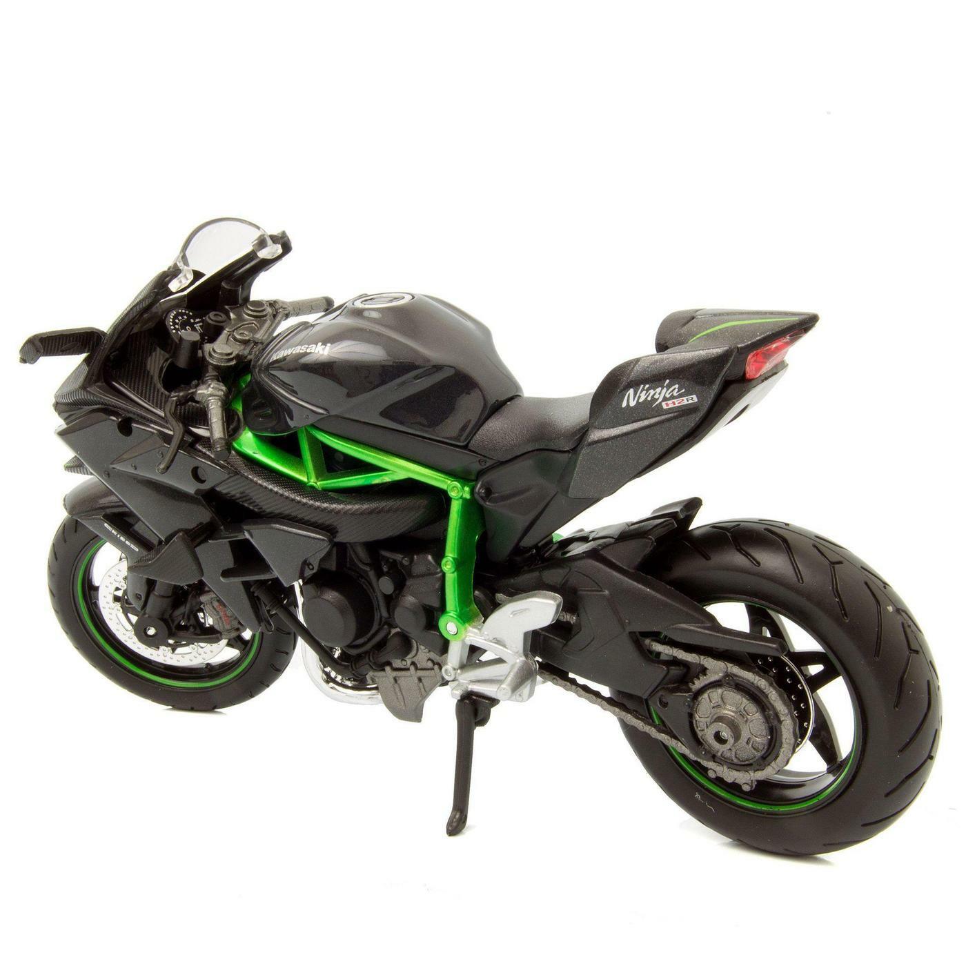 MAISTO MOTORCYCLES 1:12 MOTO DIE CAST KAWASAKI H2 R NERO E VERDE  ART 31101