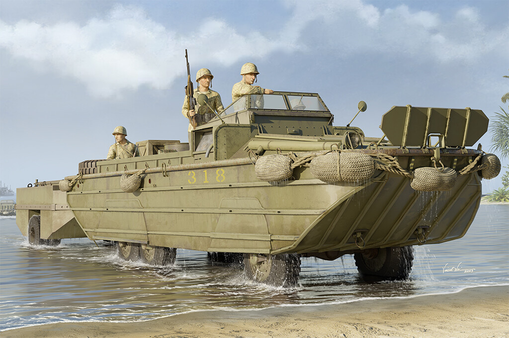 I Love Kit 63539 GMC DUKW-353 WITH WTCT-6 TRAILER 1:35 kit di modellismo