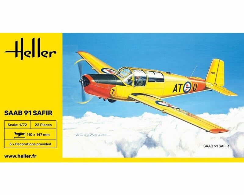 Heller Saab 91 Safir 1:72 80287 modellismo