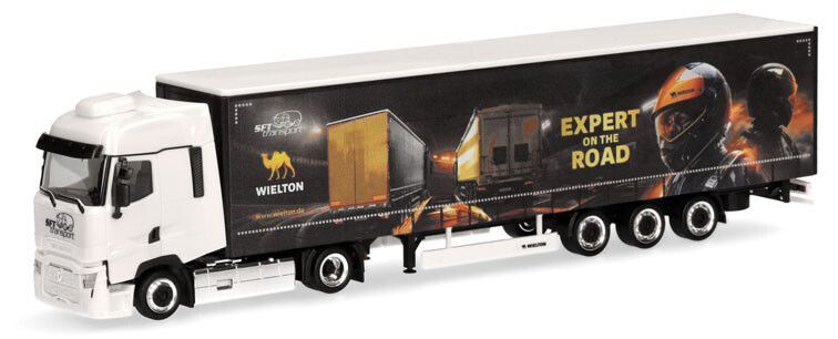 HERPA, RENAULT T 4x2 con rimorchio trainato a 3 assi WIELTON, 1/87,  HER317467