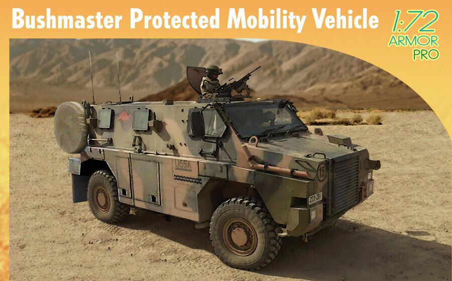 Bushmaster Protected Mobility Vehicle 1:72 Plastic Model Kit DRAGON MODELS