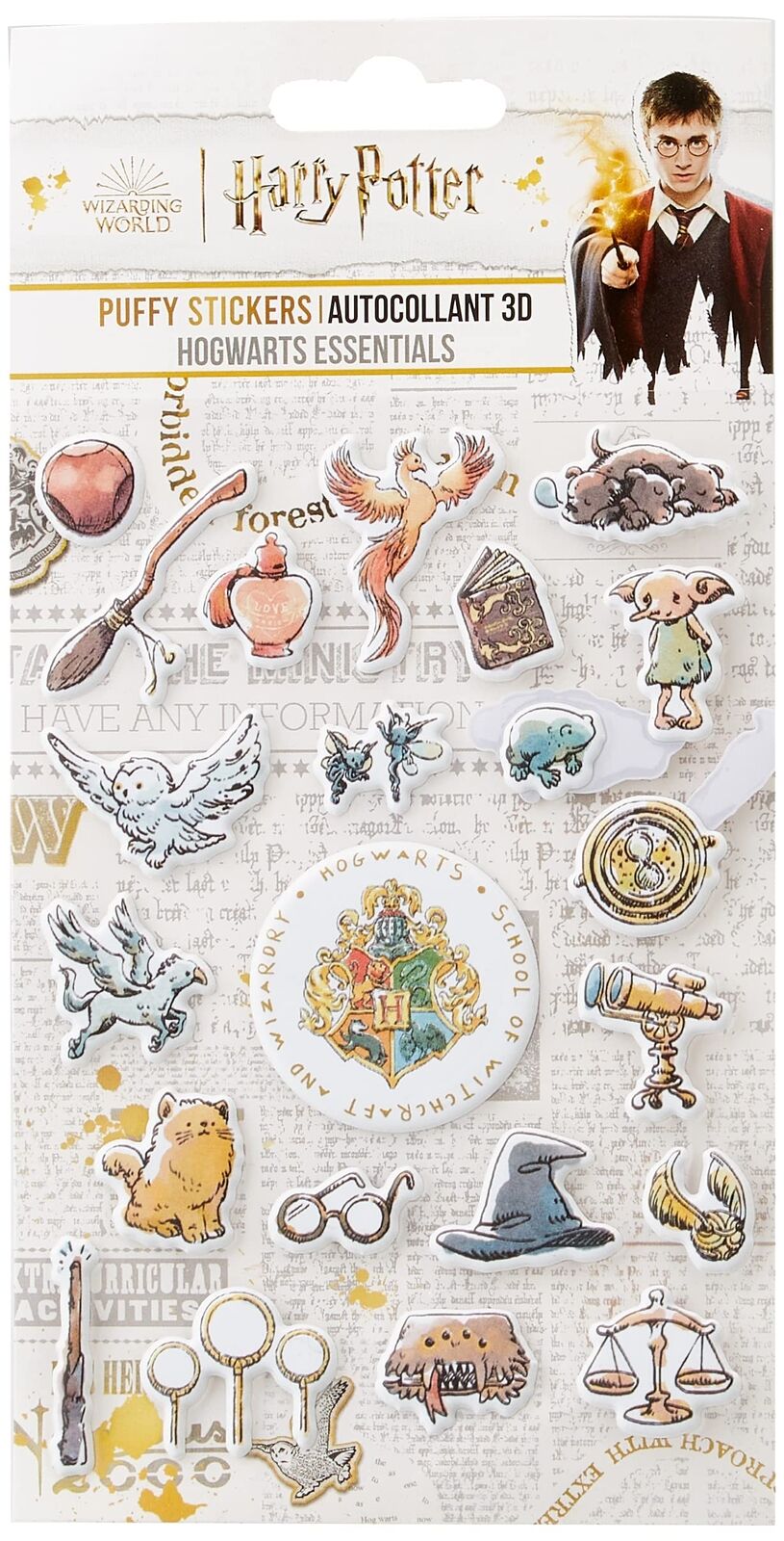 HARRY POTTER Foam STIKERS Cute WIZARD-4895205608993 Stickers, Multicoloured (262
