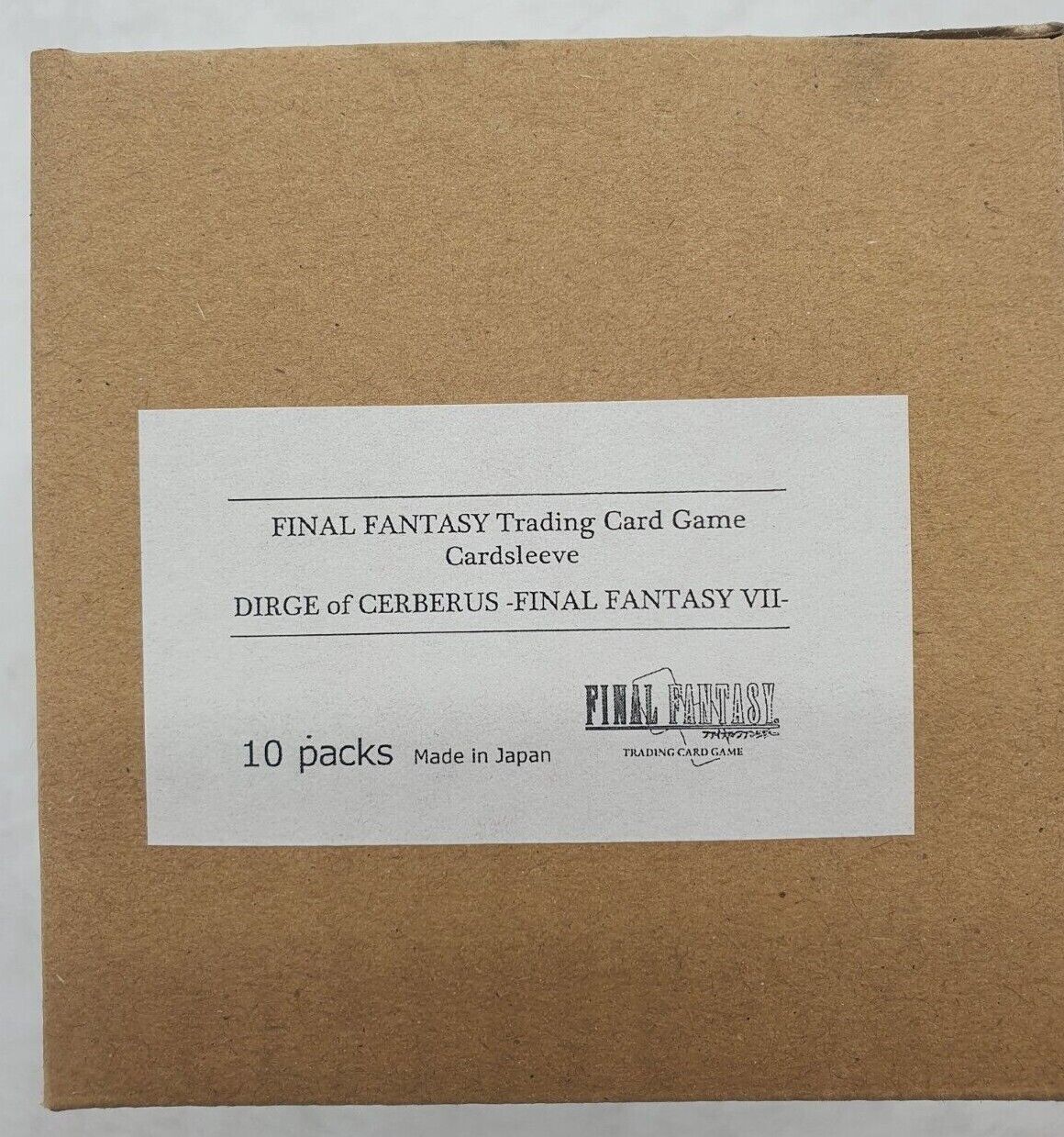 Final Fantasy TCG Ponte Protezione Maniche (10 Confezioni) New ~ Dirge Of