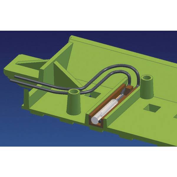 H0 roco geoline con massicciata 61193 contatto interruttore reed