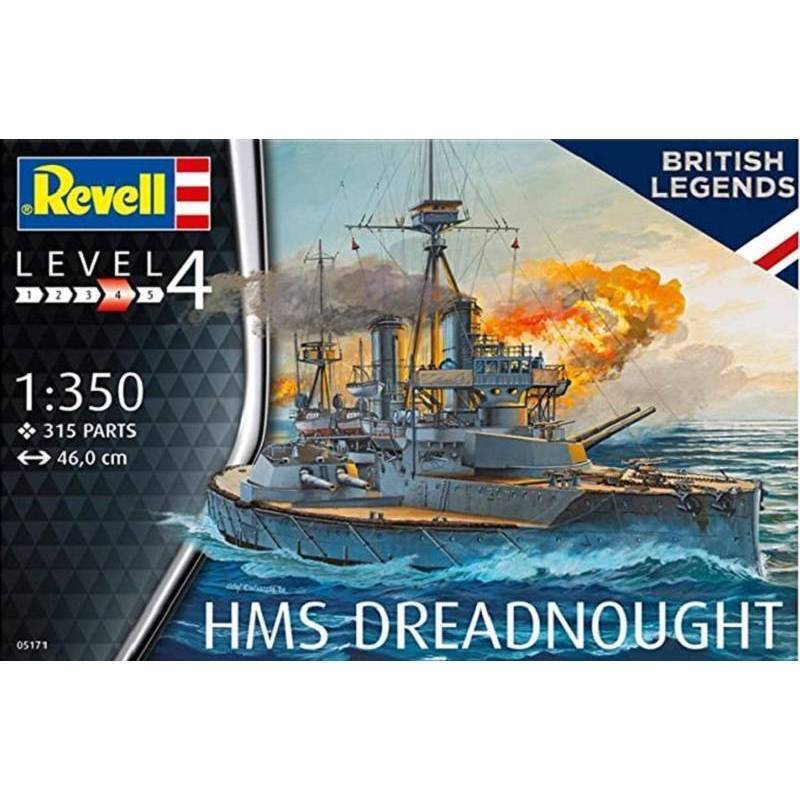 Modellino Barca Hms Dreadnought REVELL 05171 1/350ème Modellino Char Promo