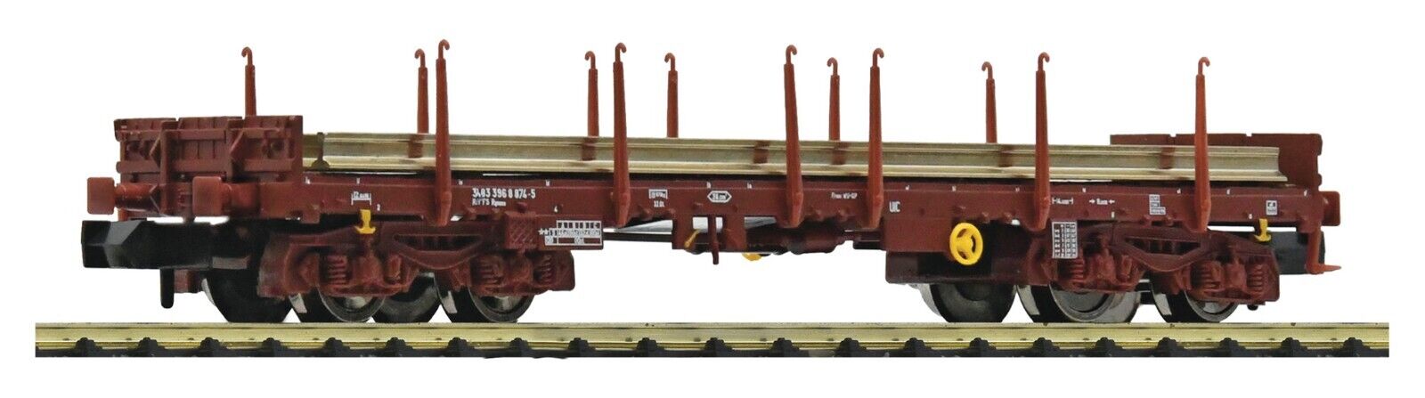 FLEISCHMANN 6660002 Carro pianale carrelli Rgmms carico binari FS Scala N 1/160