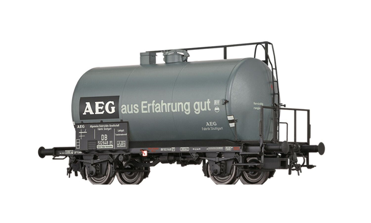 BRAWA H0 49628 - Carro Cisterna Z 2 Assi Uerdingen "AEG" - DB Ep. III