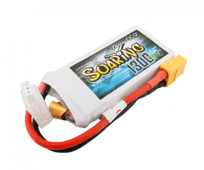 Batteria LiPo Soaring | 2s  | 7,4V | 1300 mAh | 30C | Gens Ace | XT60