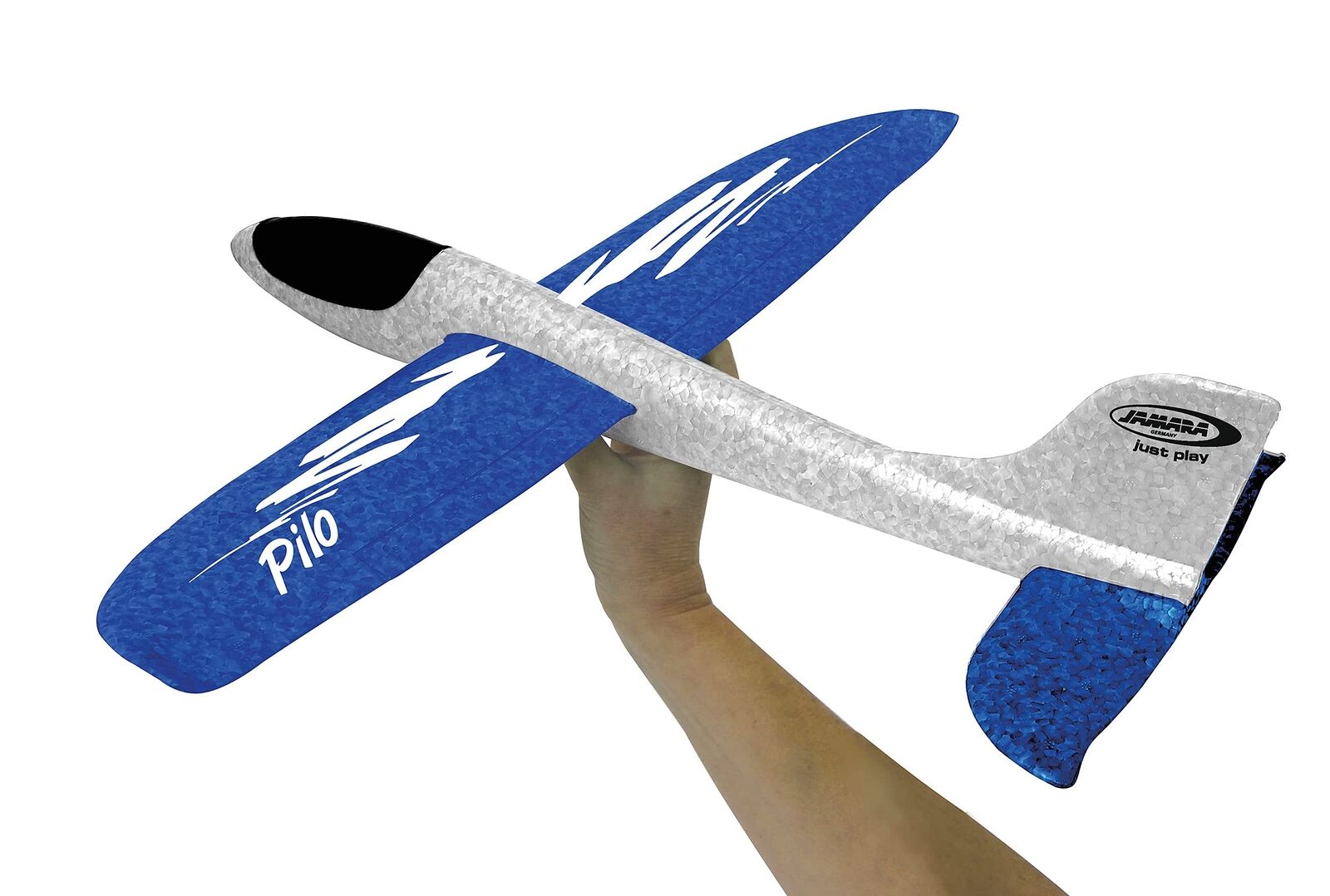 Jamara 460306 2-in-1 Pilo Hand Launch Glider, Blue