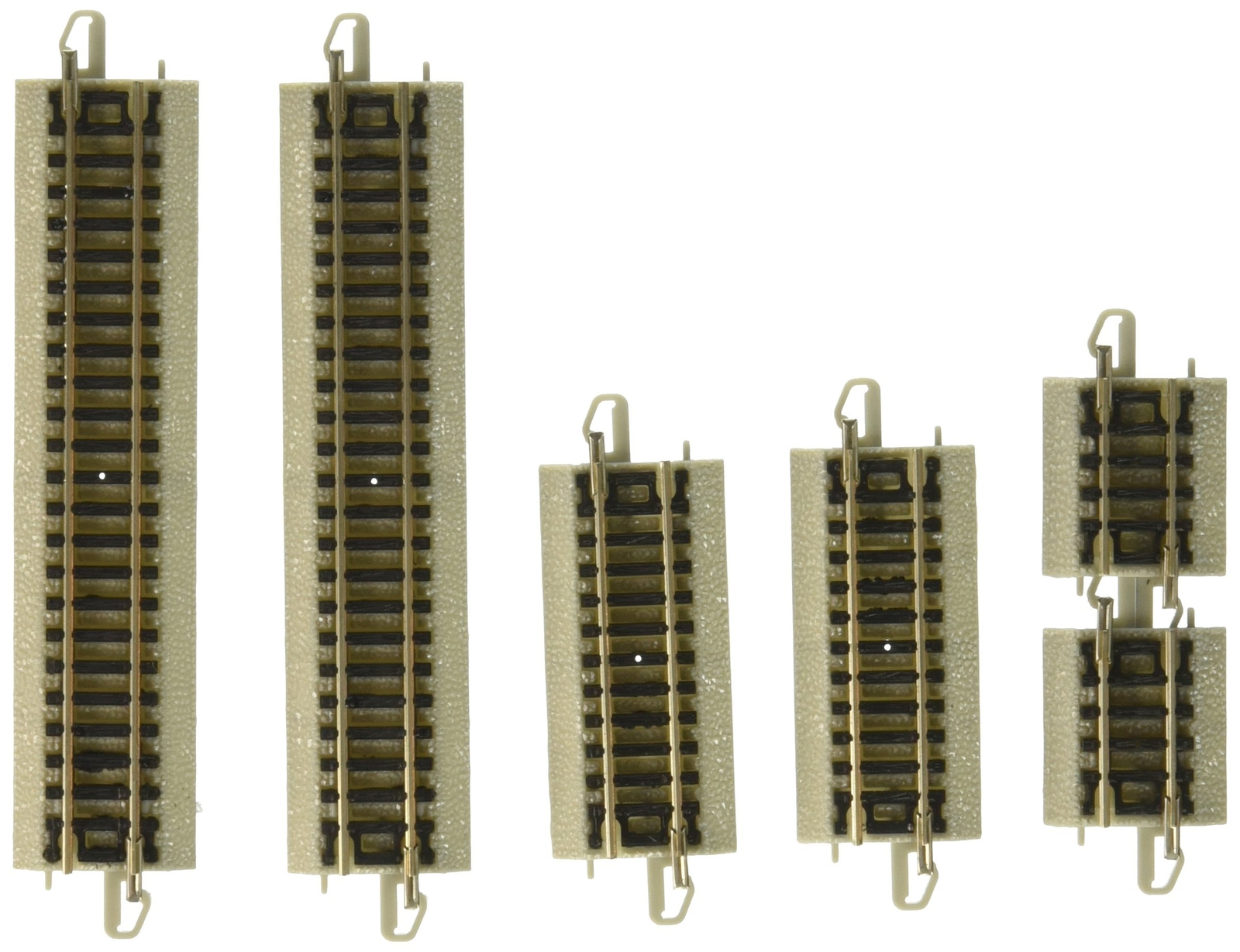 Bachmann Trains - Snap-Fit E-Z TRACK ASST. SECTIONS STRAIGHT TRACK (2 each 4.50"