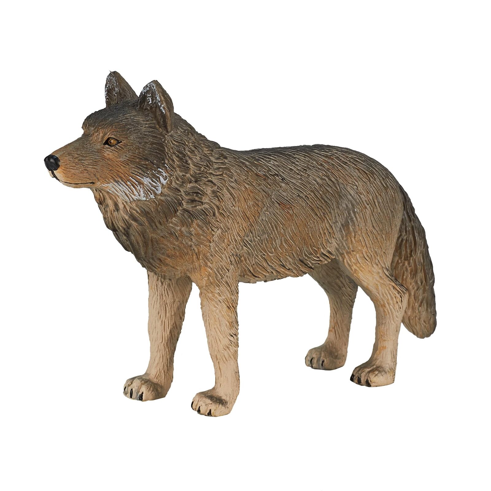 MOJO - Timber Wolf Standing   Hand-Painted Toy Figure   Woodland Collection   Tr