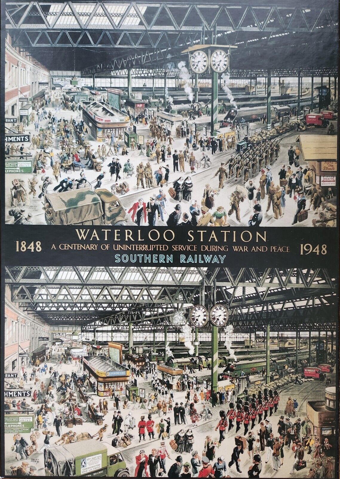 Puzzle 1000 pezzi Originale Waterloo Station - Gibson Produzione UK, Sigillato