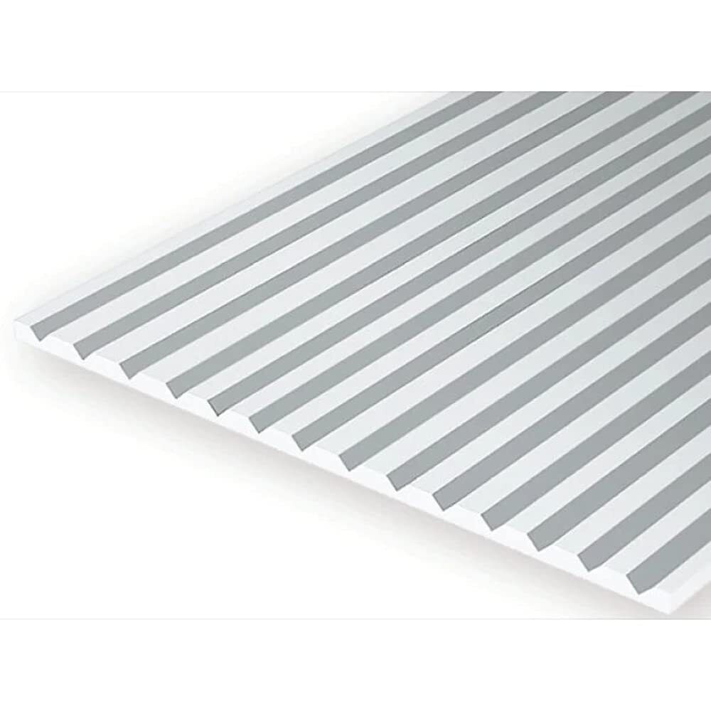 Evergreen Scale Models V-Groove .020 x 6 x 12.100 EVG2100 Plastic Building Suppl