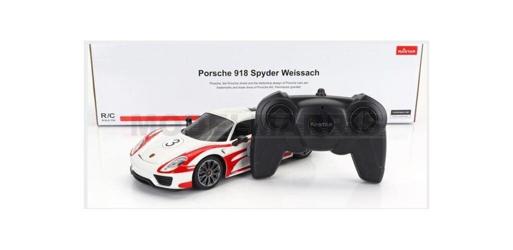 MONDOMOTORS 63288-RC PORSCHE - 918 SPYDER SALZBURG RACING DESIGN N 3 WEISSACHPAC