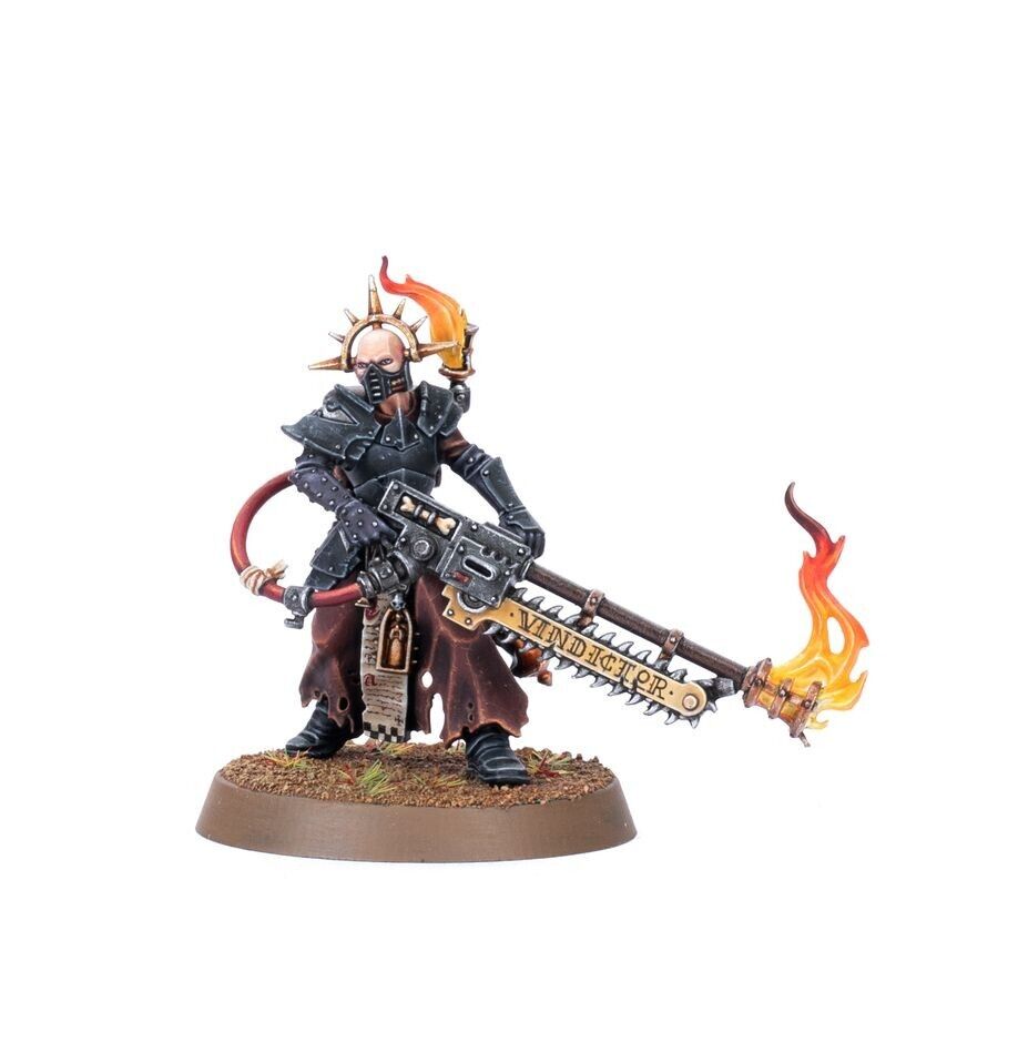 PRETE DEL MINISTORUM CON VINDICATOR miniatura ADEPTA SORORITAS citadel WARHAMMER