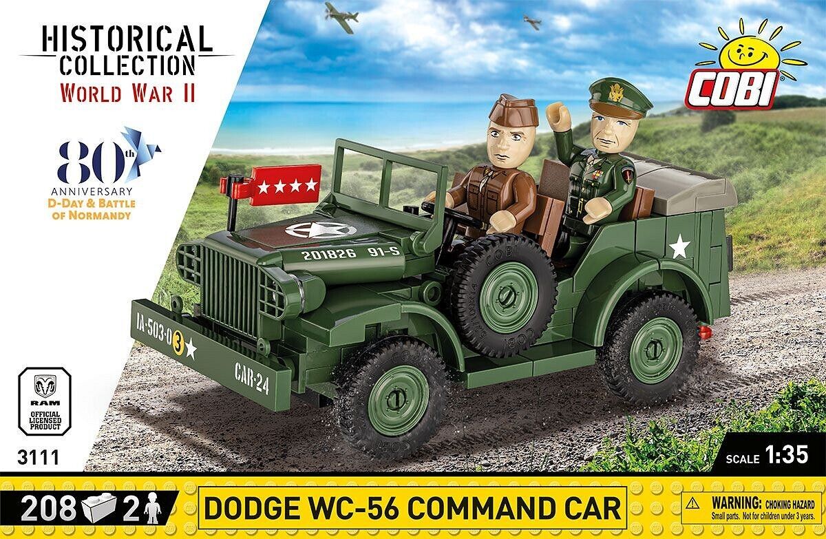 COBI - DODGE WC-56 Command Car - 80° Anniversario - 208 pezzi - 1/35 - COB3111