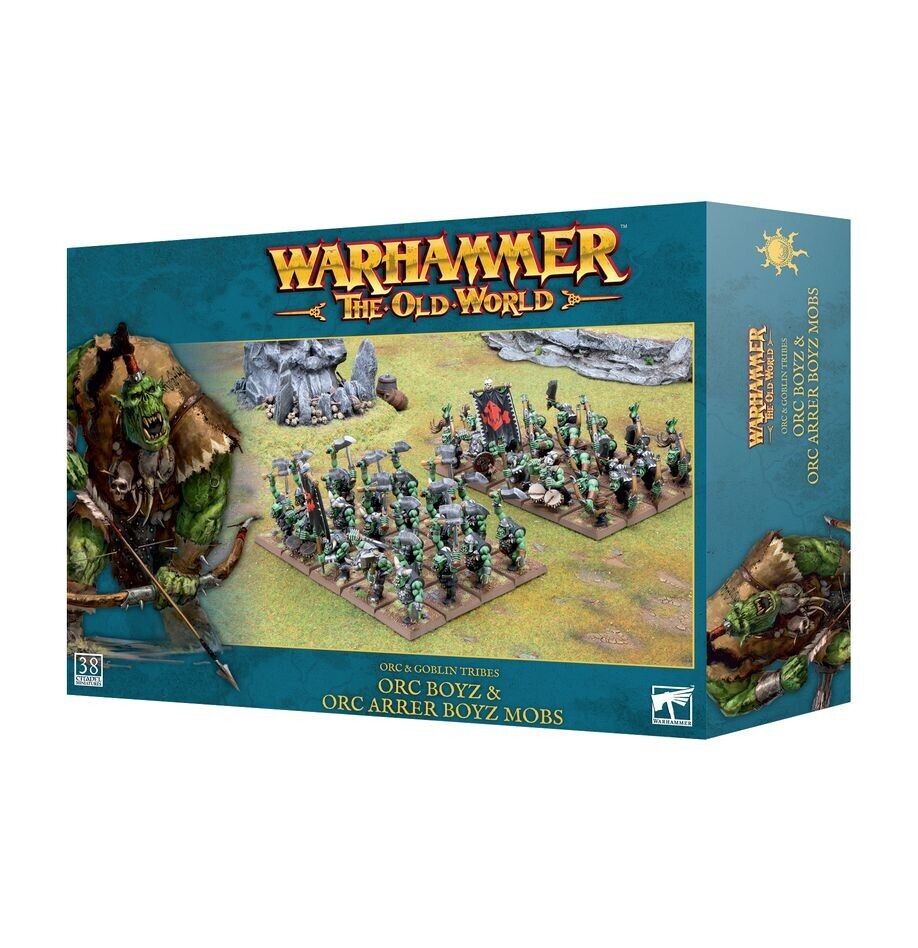 ORC BOYZ & ORC ARRER BOYZ MOB set di miniature ORC & GOBLIN TRIBES warhammer THE