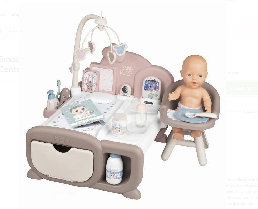 Smoby Baby Nurse Cocoon Play Center con Bambola