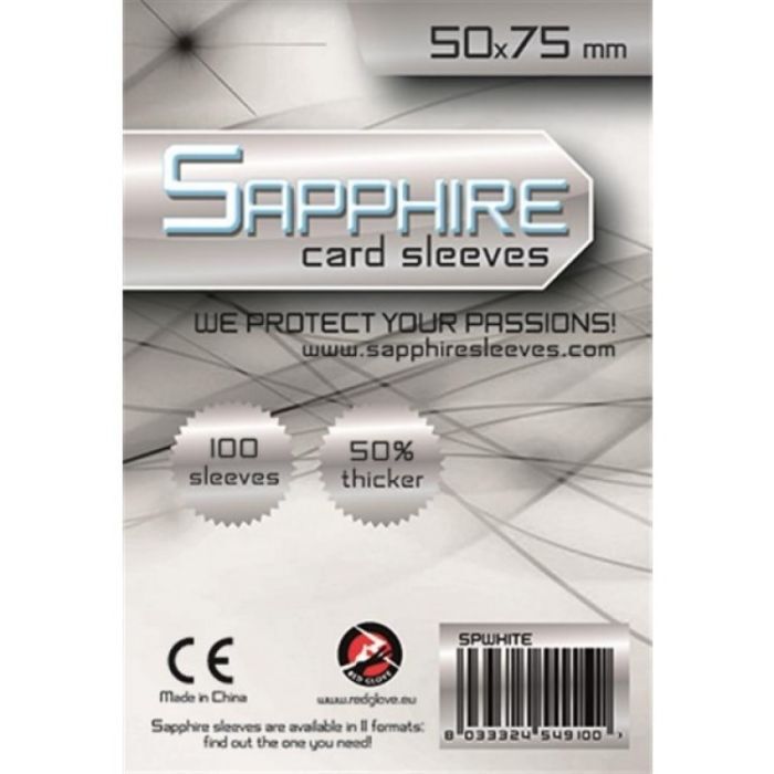 100 Bustine Sapphire WHITE 50x75