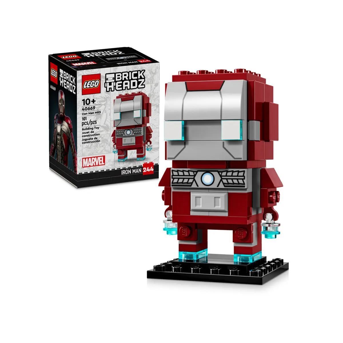 LEGO Brickheadz Marvel Super Heroes Iron Man MK5 Figura 40669