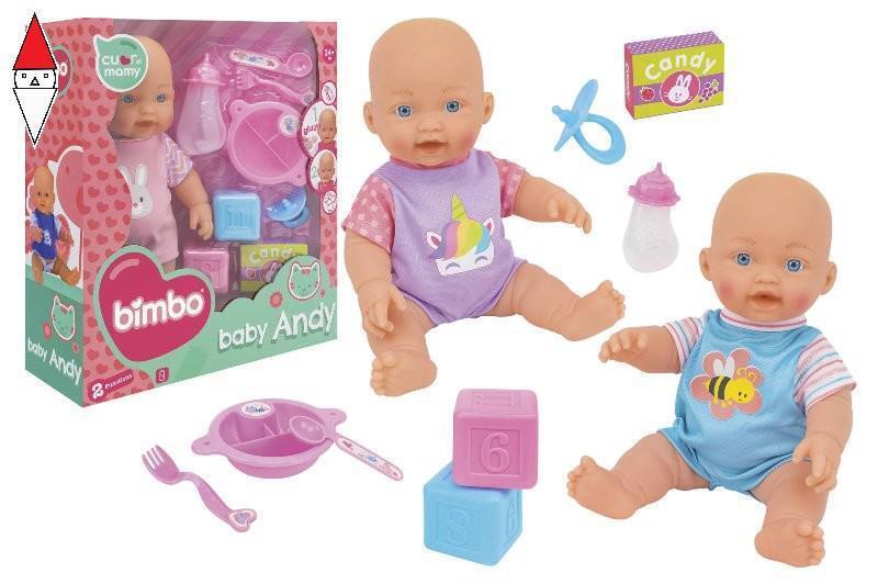 BAMBOLA GLOBO BAMBOLOTTO C/FUNZIONE BOLLE 30CM C/ACCES ASSORTITI
